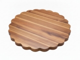 Premium Acacia Wood Scallop Cutting Board - Exquisite Kitchenware & Serving Tray